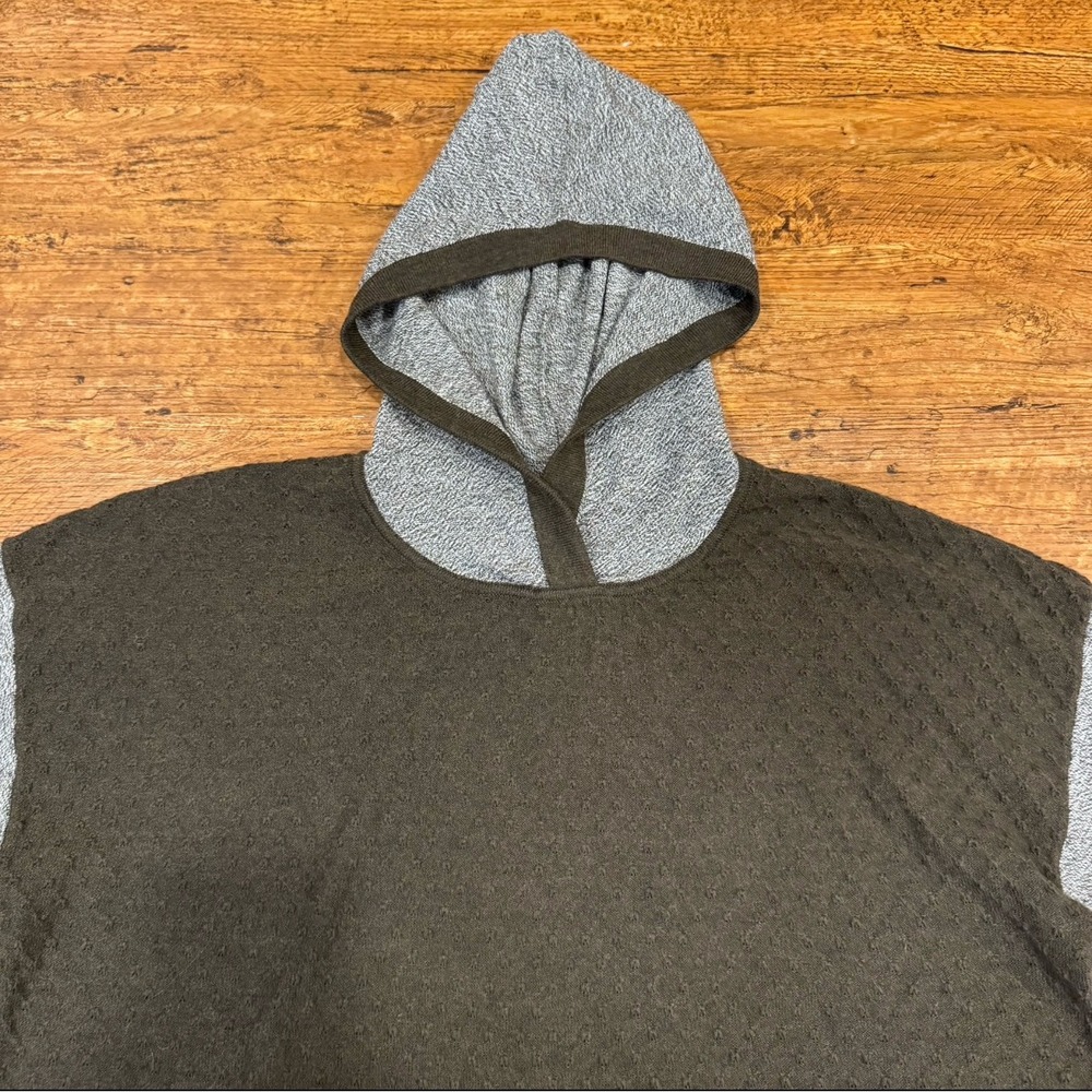Smartwool Green Wool Blend Outdoor Shadow Pine Hoodie Sweater Sweatshirt Women L